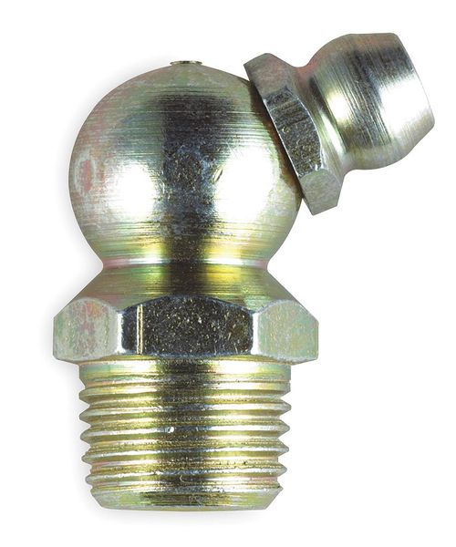 Grease Fittting, 65deg, 1/4-28, PK10