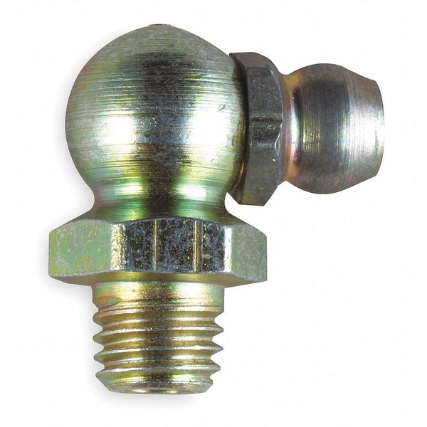 Grease Fitting, 90deg, 1/4-28 Sae 84, PK10