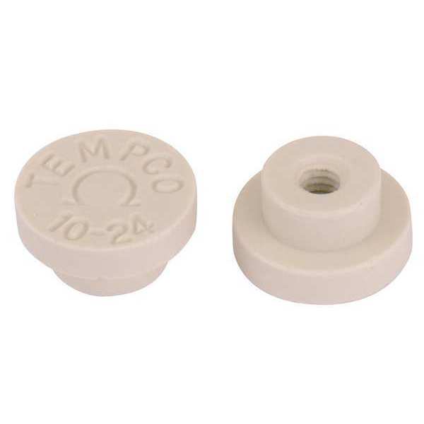 Ceramic Terminal Caps, 10 - 24Threads, PK10