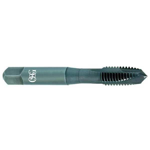 Spiral Point Tap, #6-32, Plug, UNC, 2 Flutes, Oxide