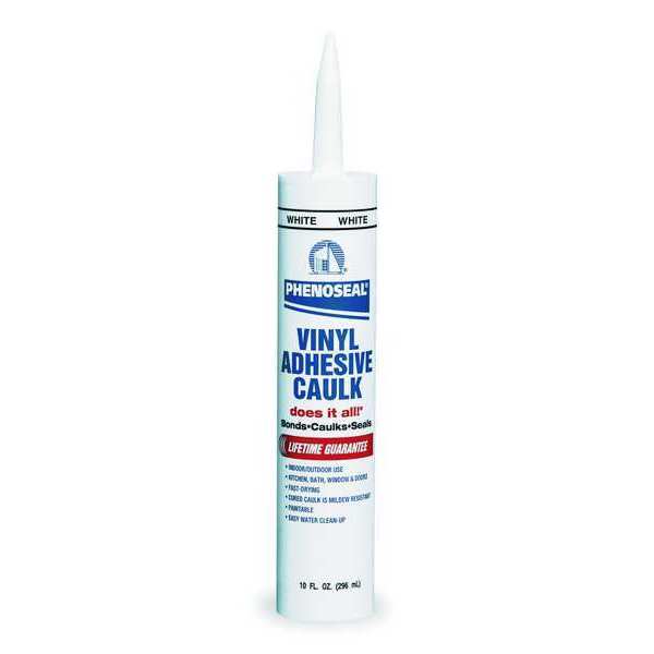 Caulk, 10 oz, Cartridge, Almond, Water Base