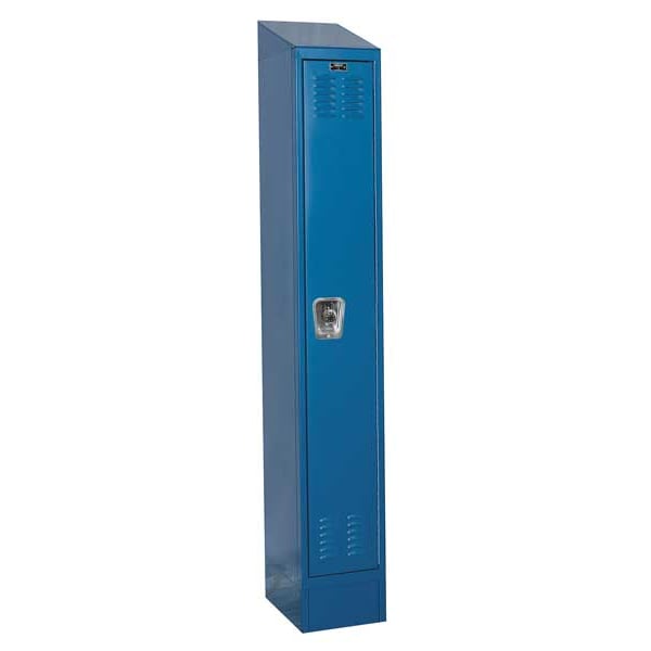 Wardrobe Locker, 12 in W, 18 in D, 84 in H, (1) Tier, (1) Wide, Marine Blue