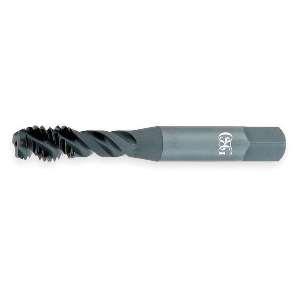 Spiral Flute Tap, M5-0.80, Bottoming, Metric Coarse, 3 Flutes, Oxide