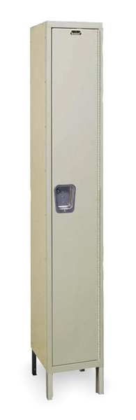 Wardrobe Locker, 12 in W, 15 in D, 78 in H, (1) Tier, (1) Wide, Tan