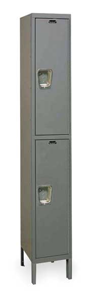 Wardrobe Locker, 12 in W, 18 in D, 78 in H, (1) Wide, (2) Openings, Dark Gray