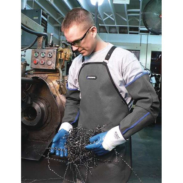 Cut-Resistant Sleeve, A7 Cut Level, Superfabric, Latex-Free, 19 in L, Black, XL