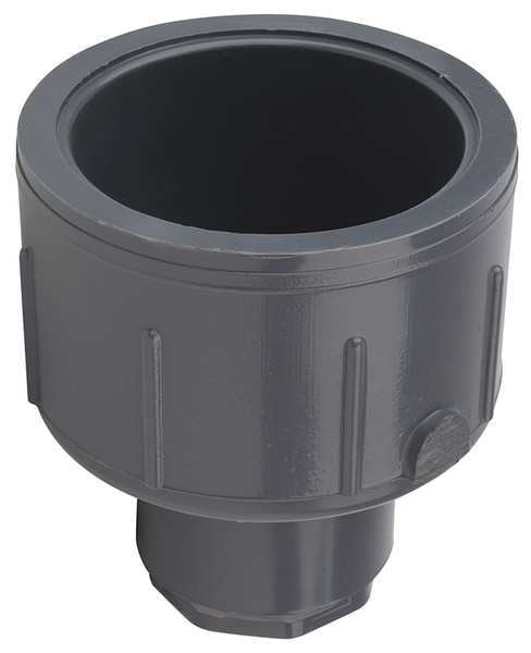 PVC Reducing Coupling, Socket x Socket, 2 in x 1/2 in Pipe Size