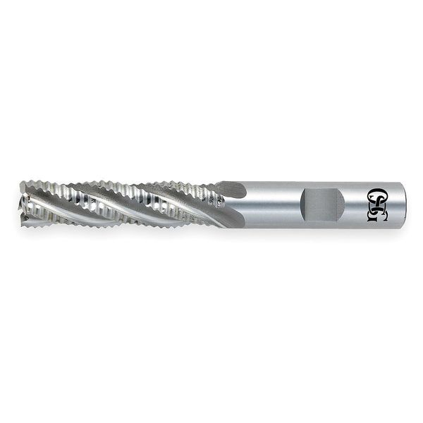 End Mill, Roughing, Co, 1 1/4, 6 FL, Sq End