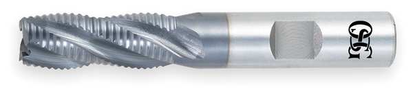 End Mill, Roughing, Co, TiAlN, 1 In, 5 FL, Sq