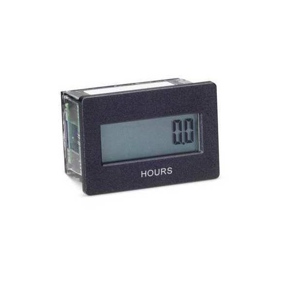 LCD Hour Meter, 1.60 in Flange, Mini Flush