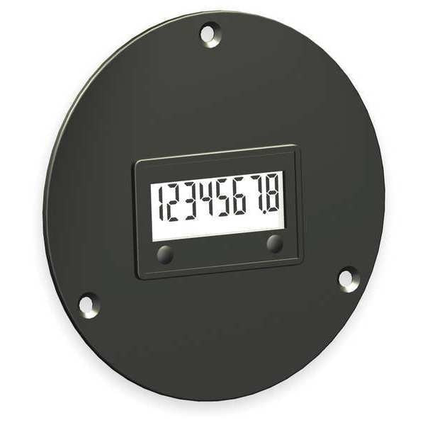 LCD Hour Meter, 3-Hole, 2.87 in Flange