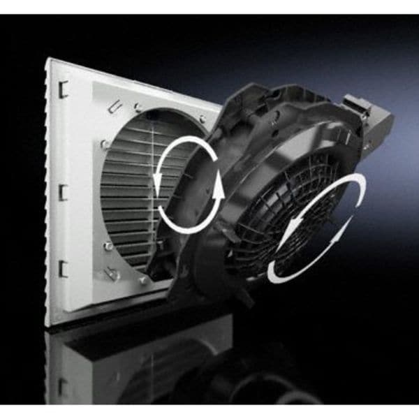 Axial Fan, Square, 24V DC, 156 cfm, 10 1/10 in W.