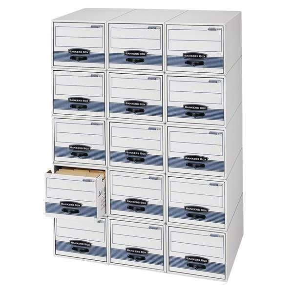 Banker Box, Drawer, Ltr, Wht/Blu, PK6