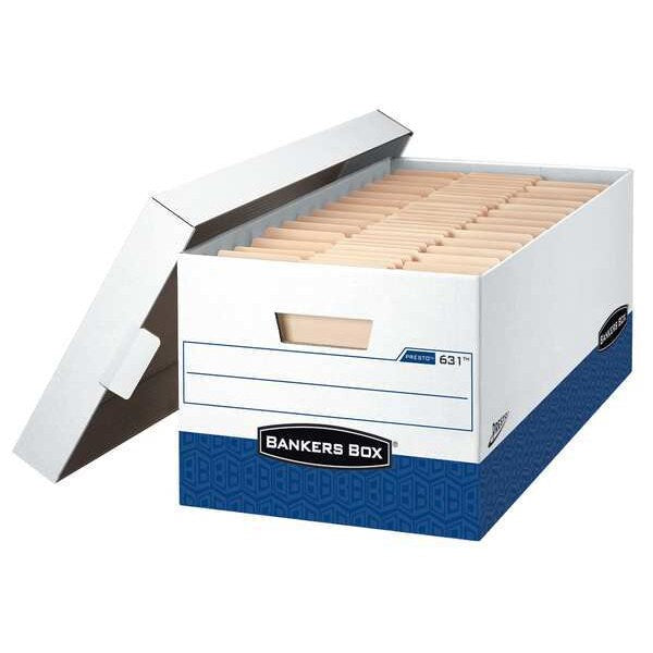 Banker Box, Ltr, 750Lb, Wht/Bllu, PK12