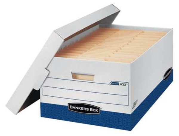 Banker Box, Lgl, 800Lb, Wht/Blu, PK12
