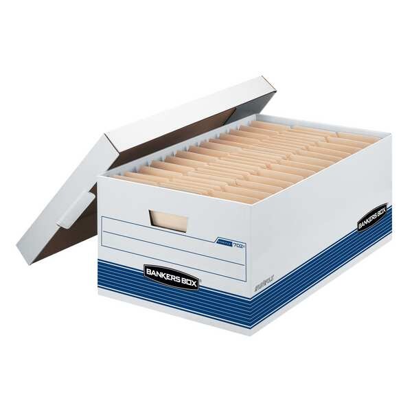 Banker Box, Lgl, 700Lb, Wht/Blue, PK12