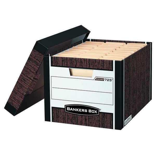 Banker Box, Ltr/Lgl, Woodgrain, PK12