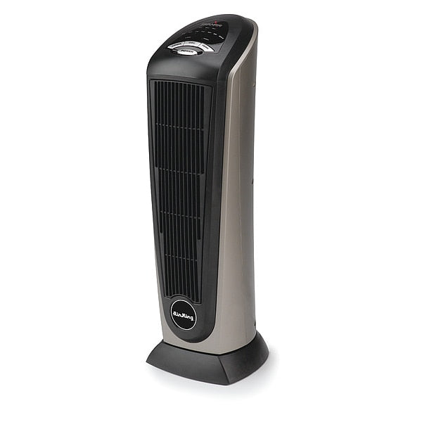 Portable Electric Heater, 1500W/900W, 120V AC, 1 Phase, Oscillating