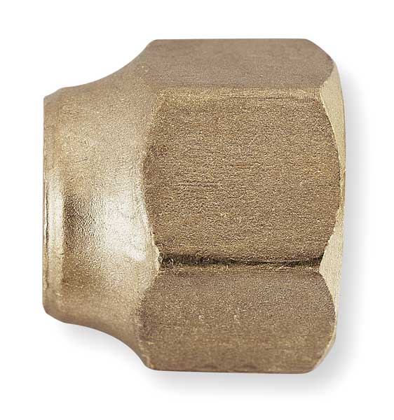 Short Forged Nut, 45 deg, Brass, Tube, PK10