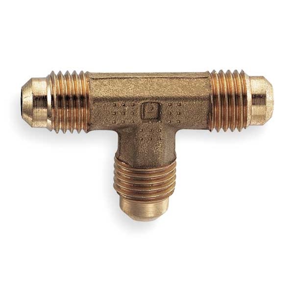Union Tee, 45 deg., Brass, Flare, 3/4 In.