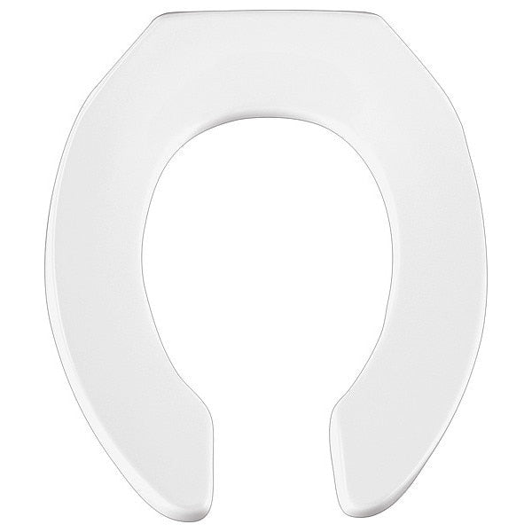 Toilet Seat, Without Cover, Plastic, Round, White