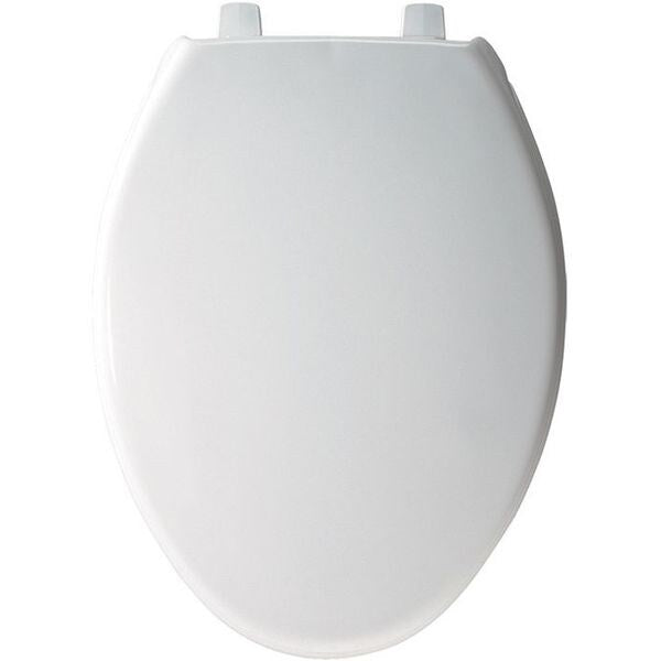 Toilet Seat, With Cover, Plastic, Elongated, White