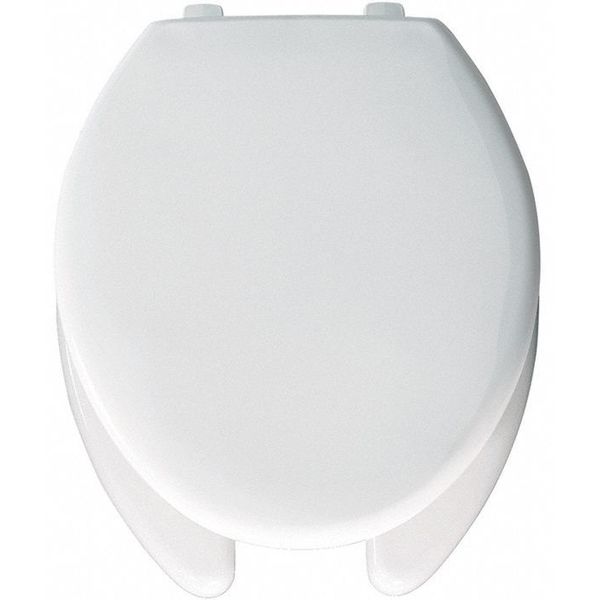 Toilet Seat, With Cover, Plastic, Elongated, White