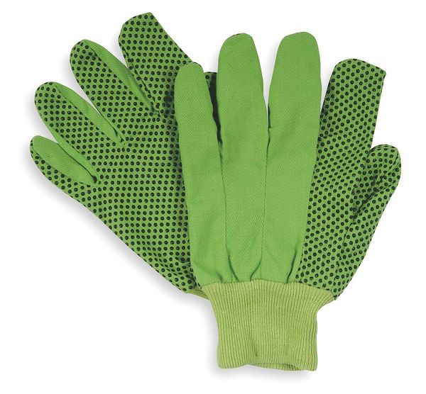 Glove, Cotton, S, High Visibility Lime Green, PR