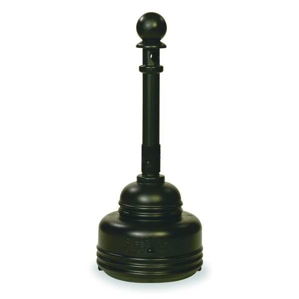 Cigarette Receptacle, 1-1/4 gal., Black
