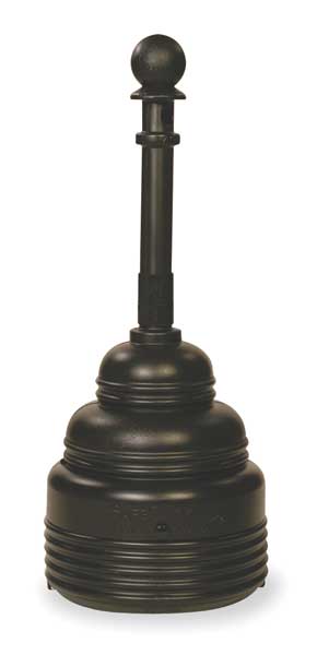 Cigarette Receptacle, 4 gal., Black