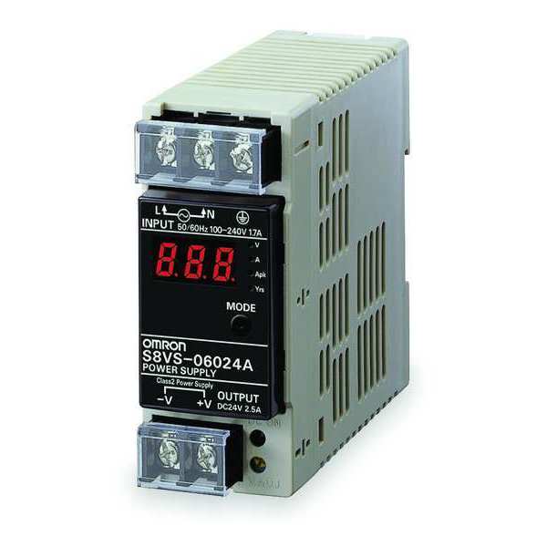 DC Power Supply, 24VDC, 2.5A, 50/60Hz