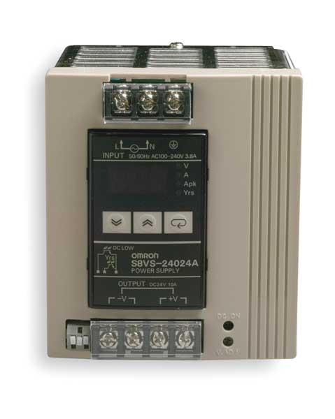 DC Power Supply, 24VDC, 10A, 50/60Hz