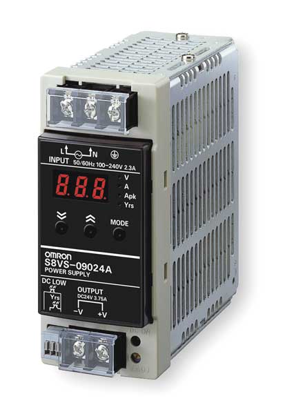 DC Power Supply, 24VDC, 3.75A, 50/60Hz