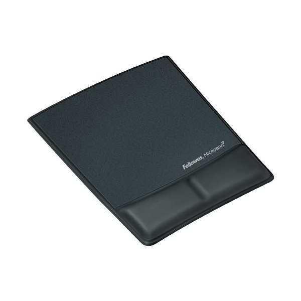 Mouse Pad w/Palm Support, Black, Standard