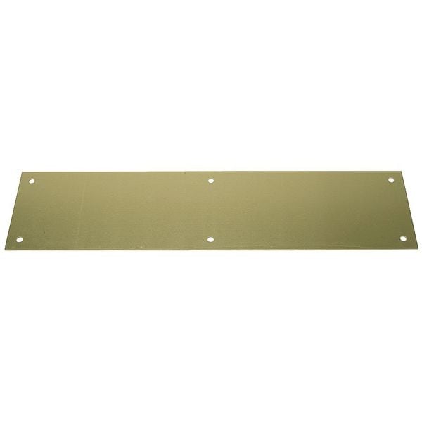 Door Push Plate, Brass, 20