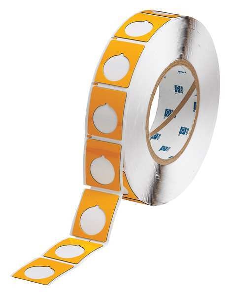 Label, Yellow, Labels/Roll: 500