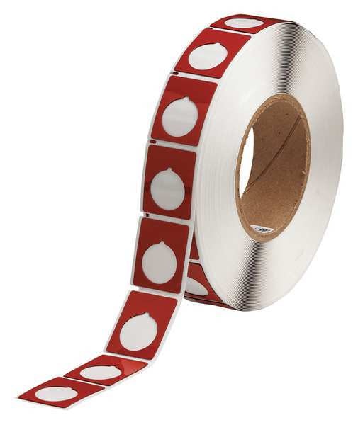 Label, Red, Labels/Roll: 500