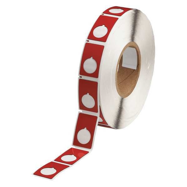 Label, Red, Labels/Roll: 500