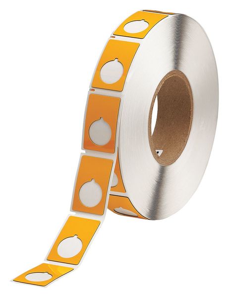 Label, Yellow, Labels/Roll: 500
