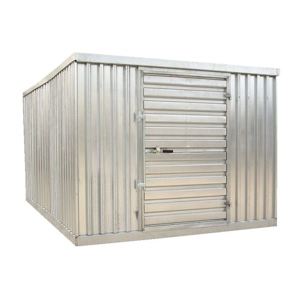 Steel Double Depth Storage Building, Silver