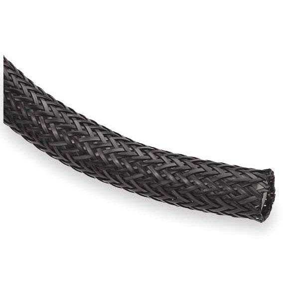 Braided Sleeving, 0.5000 In., 10 ft., Black