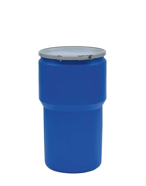 Open Head Transport Drum, Polyethylene, 14 gal, Unlined, Blue