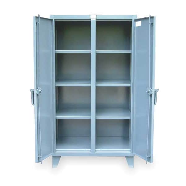 12 ga. Steel Storage Cabinet, 36 in W, 66 in H, Stationary
