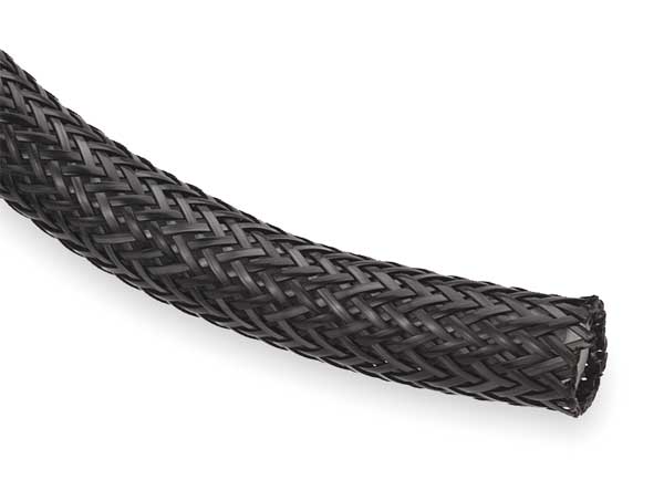 Braided Sleeving, 1.750 In., 5 ft., Black