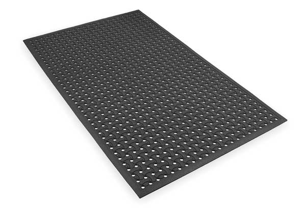 Black Drainage Holes Reversible Drainage Mat 3 ft. W x 5 ft. L, 5/8