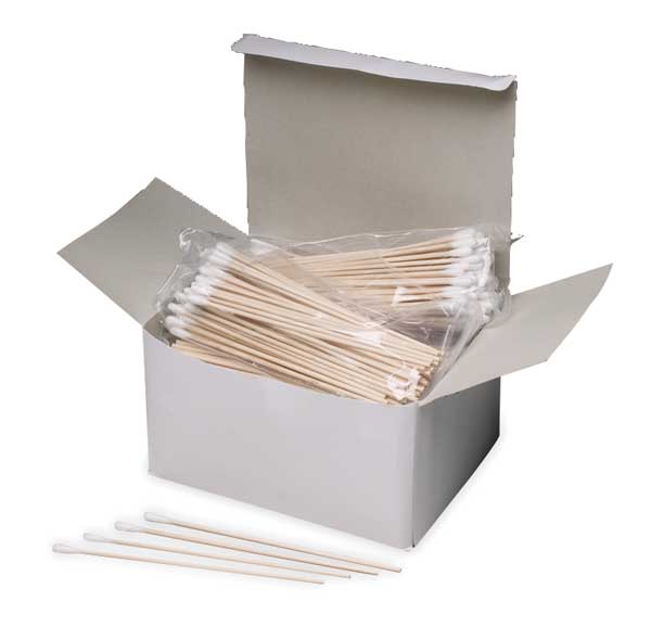Cotton Tip Swab, Non-Sterile, 6In., PK1000