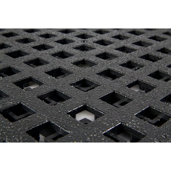 Interlocking Drainage Mat Tile Vinyl 18 in 18 in 7/8 in