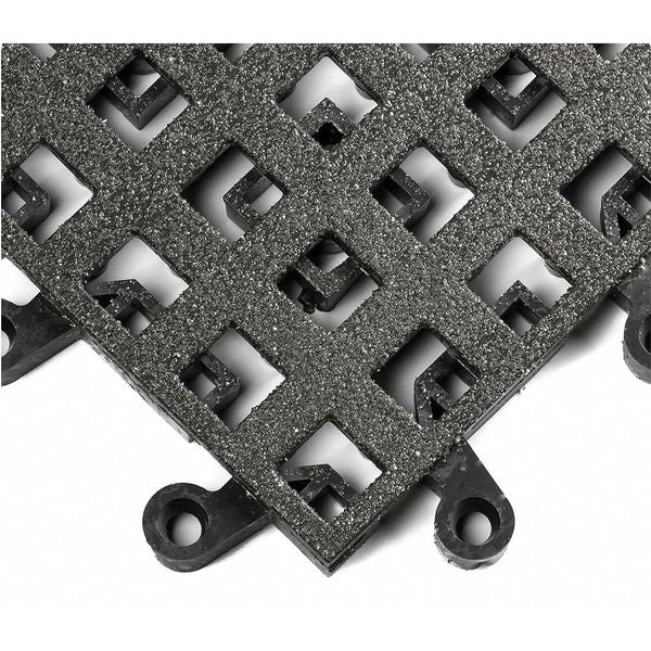 Interlocking Drainage Mat Tile Vinyl 18 in 18 in 7/8 in