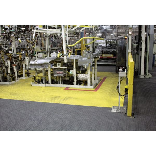 Interlocking Antifatigue Mat PVC 18 in 18 in 7/8 in