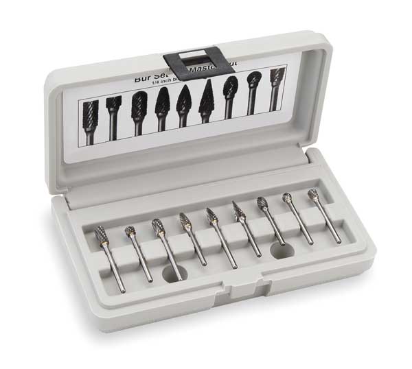 Carbide Bur Sets, 1/2, 8 Pcs